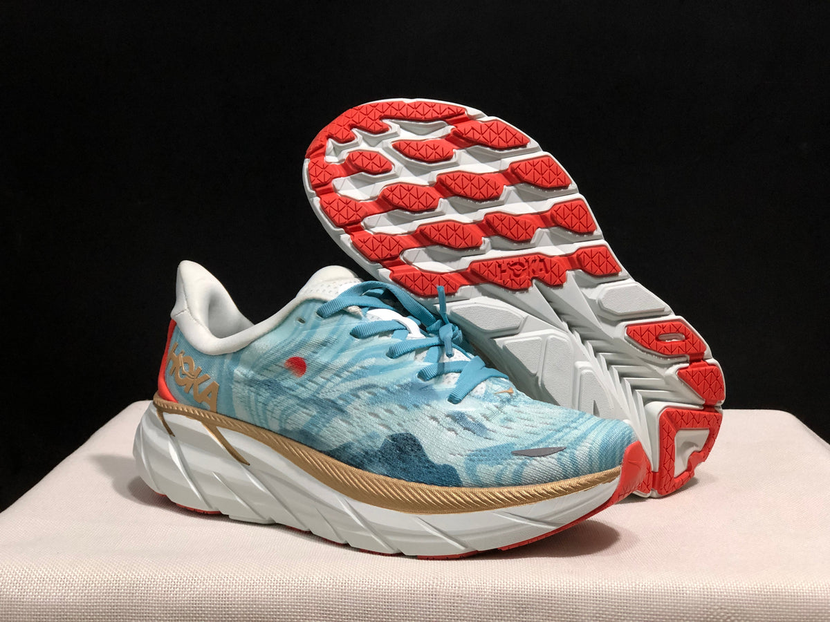 HOKA Clifton 8 Ink Wash Shoes for Running - product image from the listing.