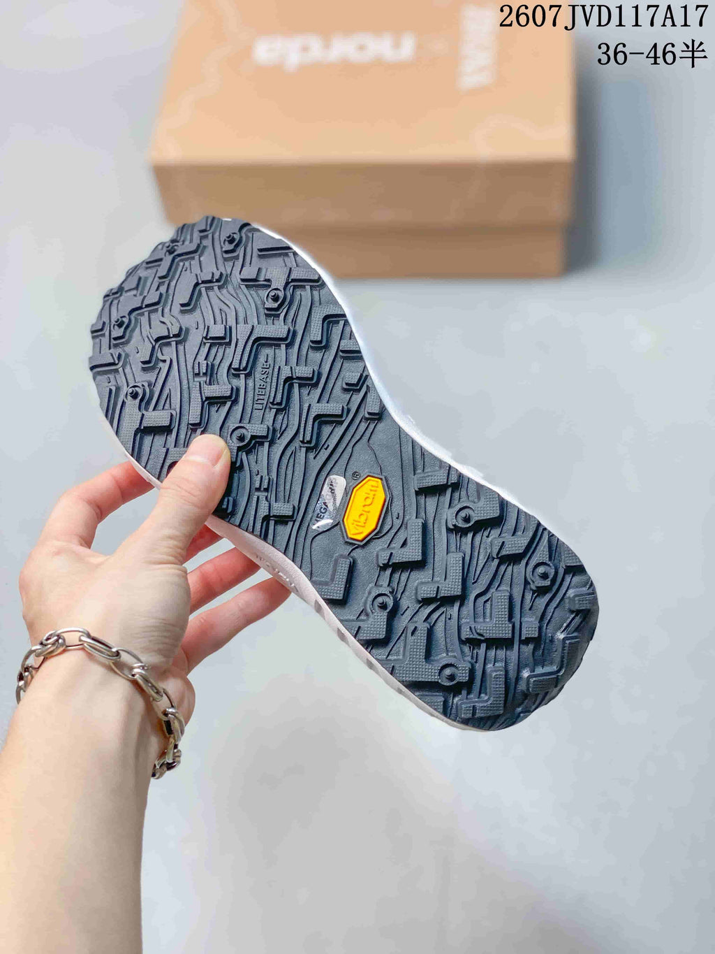 NORDA 001 G+ Trail Sneakers in Black Orange 2607JVD117A17 - product image from the listing.