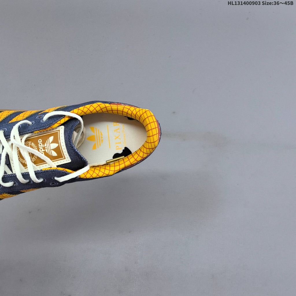 Adidas Originals Samba Sneakers in Blue and Gold LA3985 - product image from the listing.