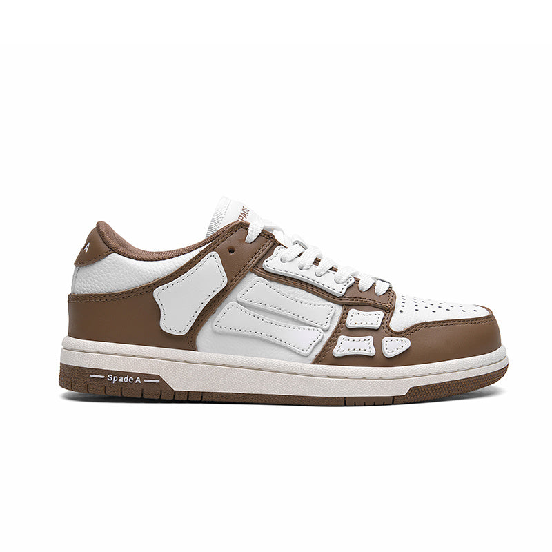 Spade A Low-Top Sneakers in Coffee in Brown and White MFS003-281 - product image from the listing.