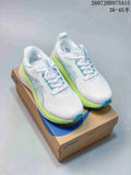 ASICS Gel-Kayano 33 Running Shoes in White Lime Blue 1011C167-402 - product image from the listing.