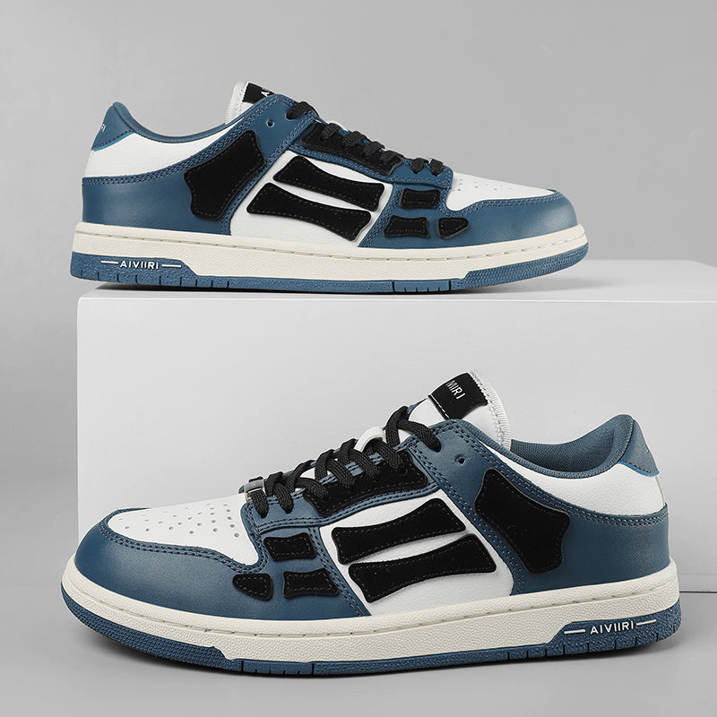 AMIRI Low-Top Sneakers in Navy, in White and Black - product image from the listing.