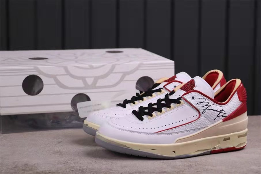 Air Jordan 2 Low SP White Red DM7866-140 - product image from the listing.