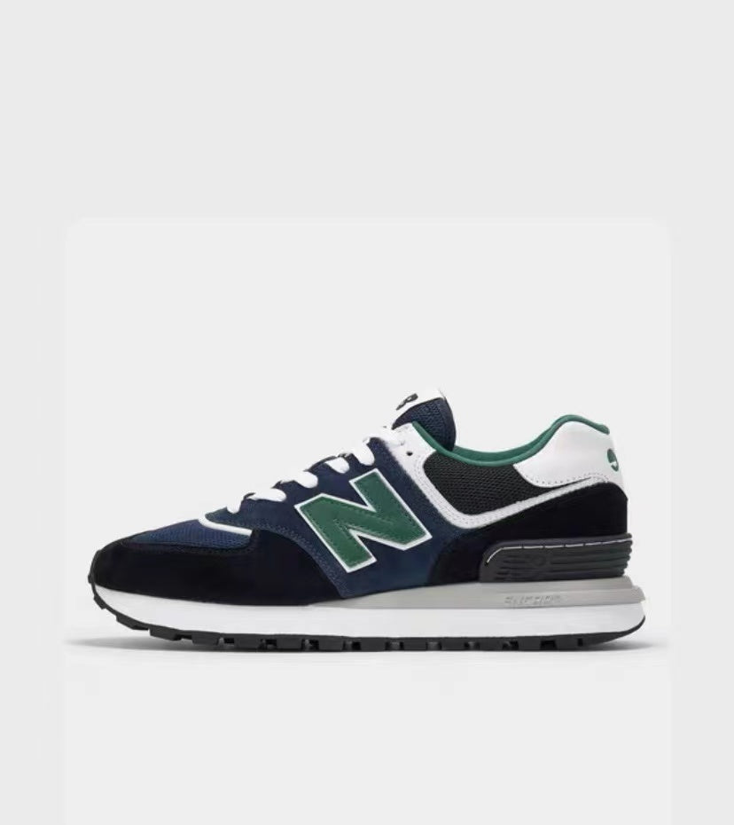 New Balance Lifestyle Sneakers in Navy, in Green and White - product image from the listing.