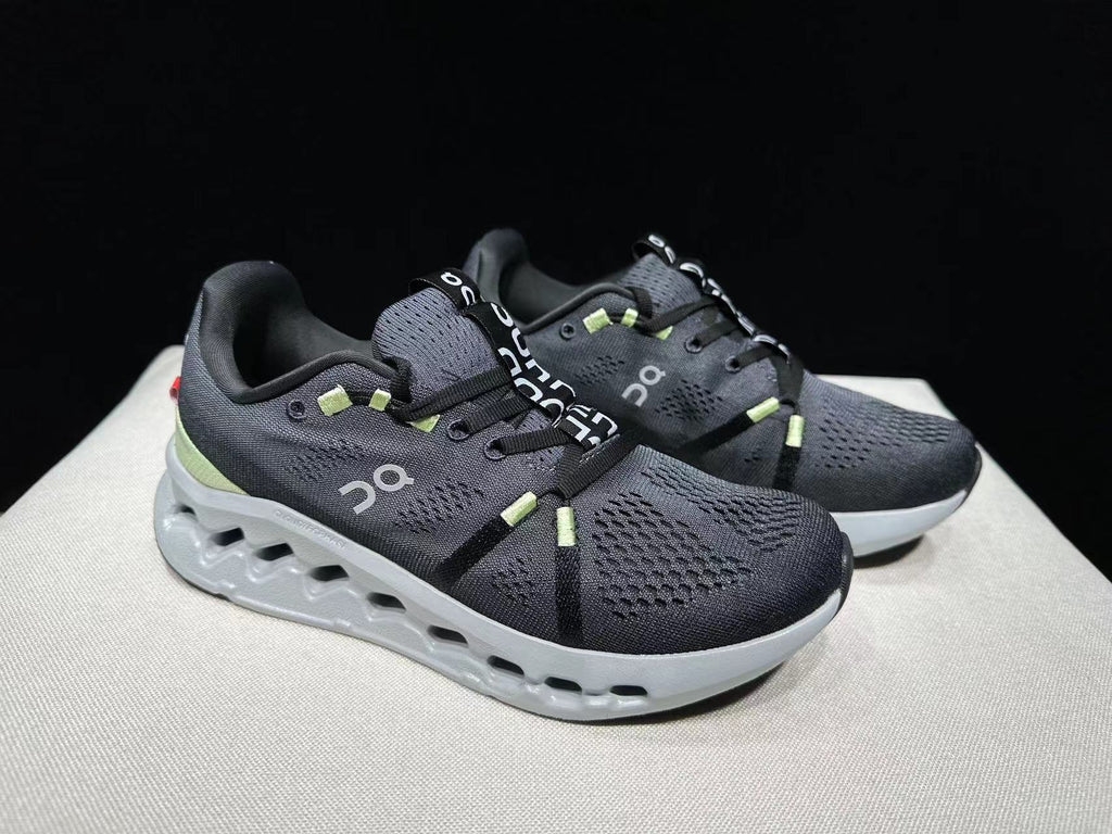 Black and Glacier On Cloudsurfer Running Shoes - product image from the listing.