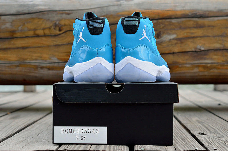 Blue and White Air Jordan 11 High Sneakers - product image from the listing.
