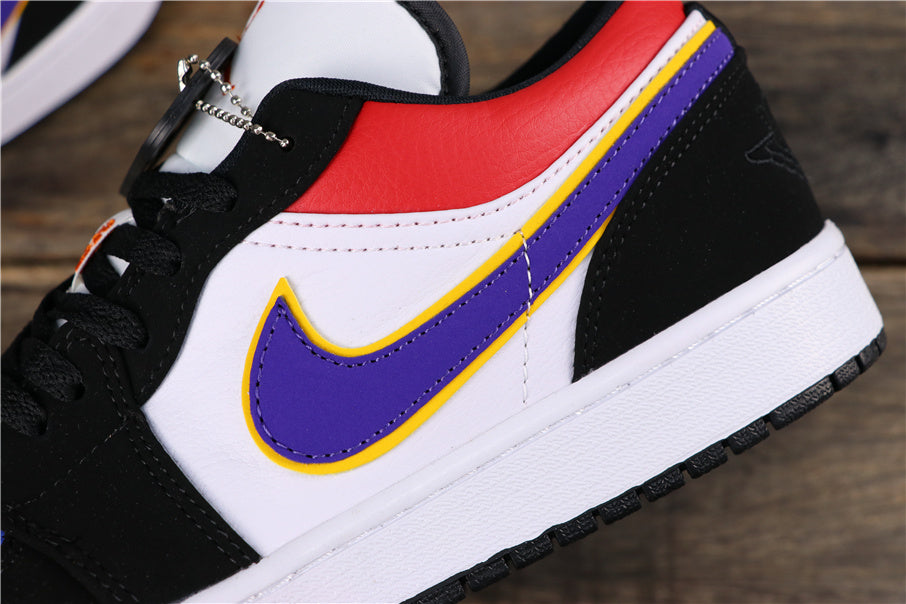 Nike Air Jordan 1 Low Sneakers in Purple Gold CJ9216-051 - product image from the listing.