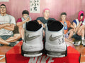 Nike Air More Uptempo Panda Sneakers in Black and White - product image from the listing.