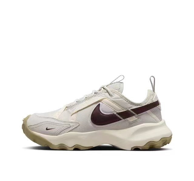 White and Burgundy Nike DD9682-003 Trail Sneakers - product image from the listing.