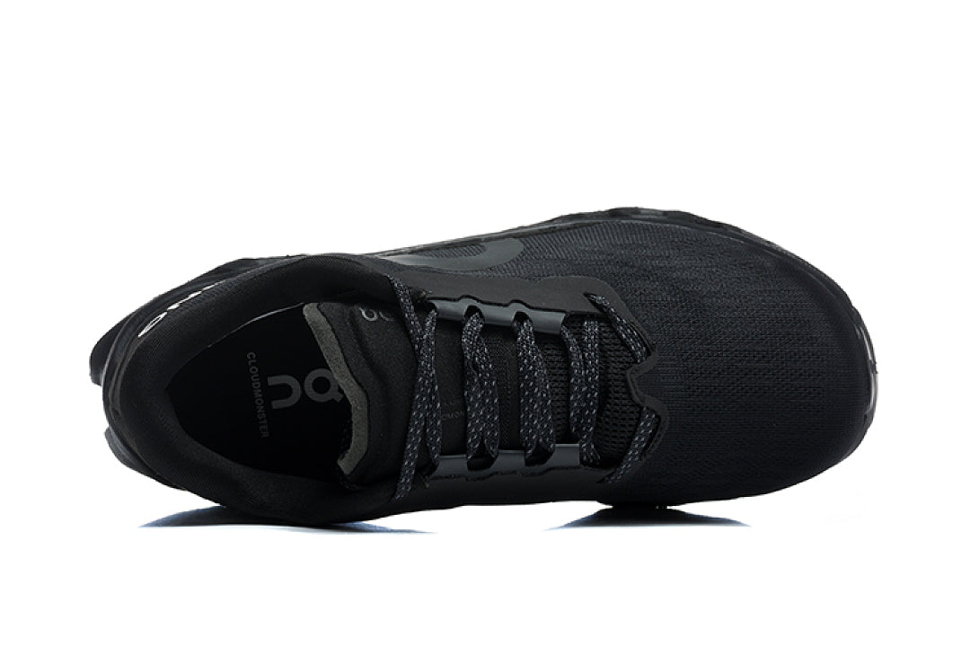 On Cloudmonster 3 Running Sneakers in Black - product image from the listing.