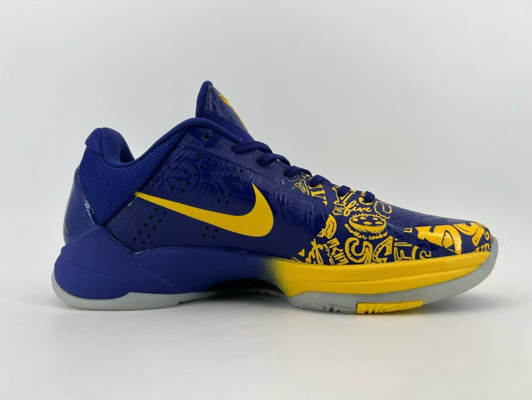 Nike Kobe 5 Protro Basketball Shoes in Blue Gold CD4991-400 - product image from the listing.