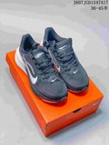 Nike Air Zoom Pegasus 42 Running Sneakers in Black White - product image from the listing.