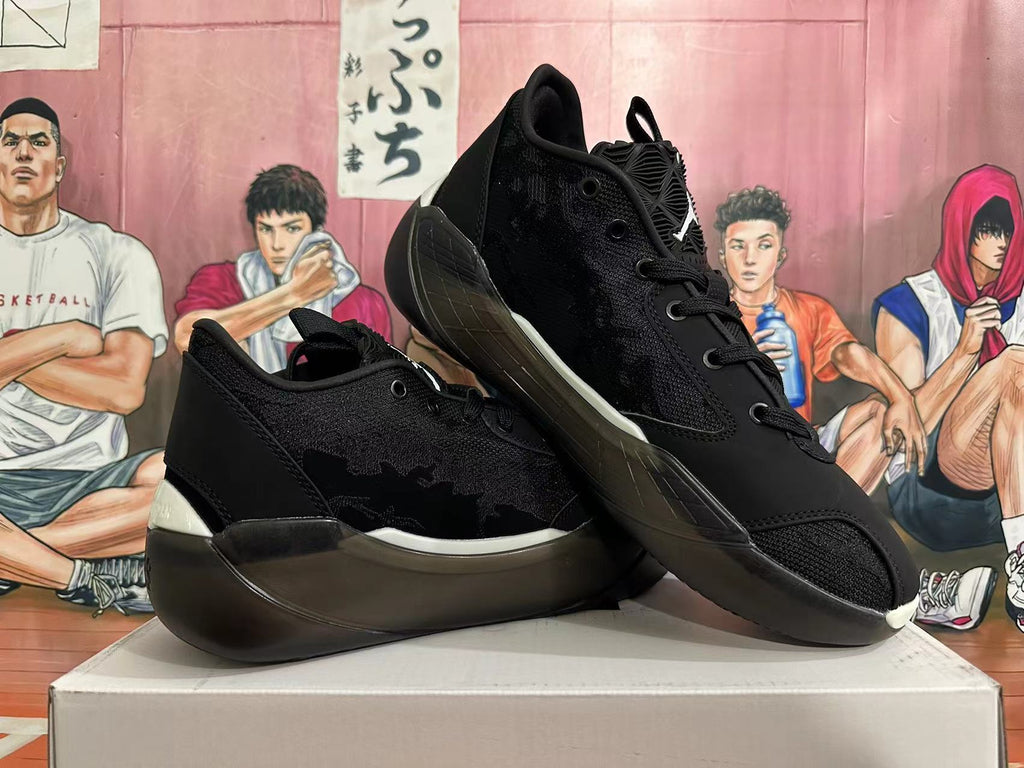 Jordan Luka 2 Basketball Shoes in Black - product image from the listing.