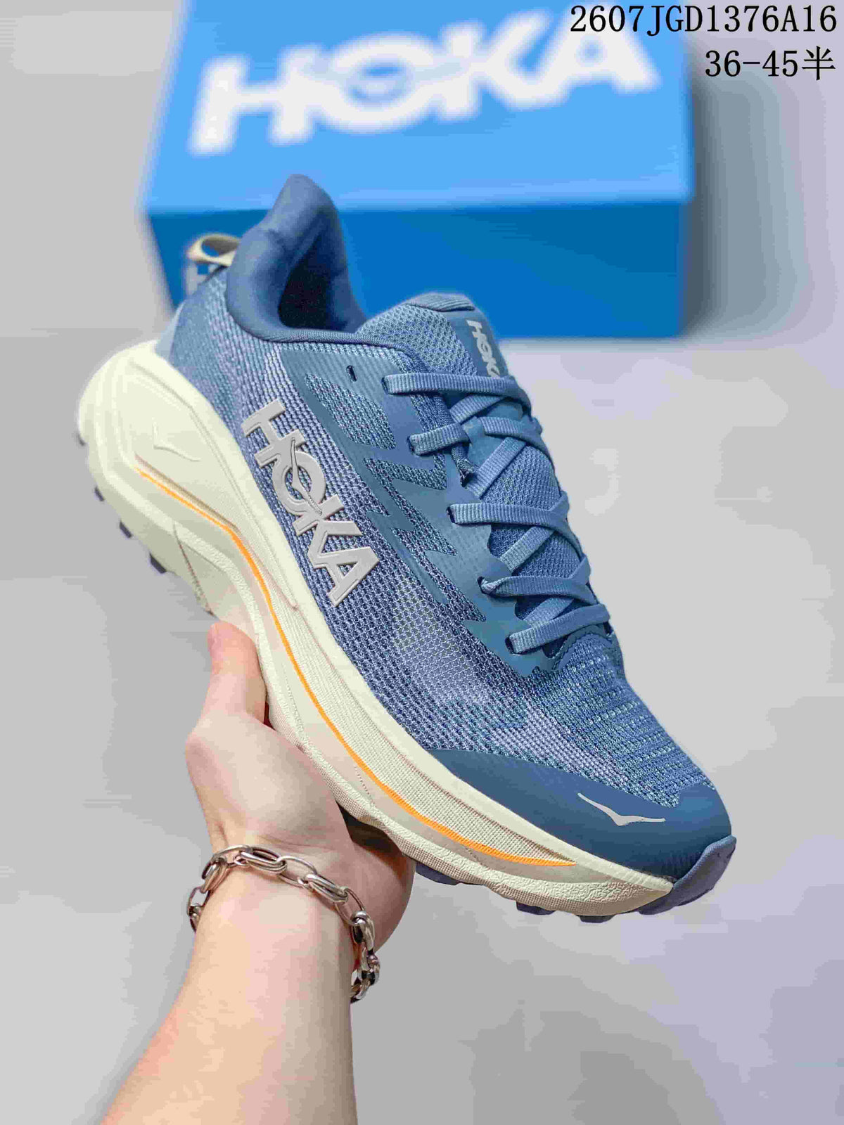 Women's HOKA Challenger 8 Running Shoes Blue - product image from the listing.