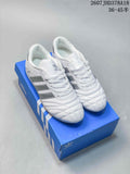 adidas Taekwondo SMIL-LS Low-Top Sneakers in White Silver - product image from the listing.