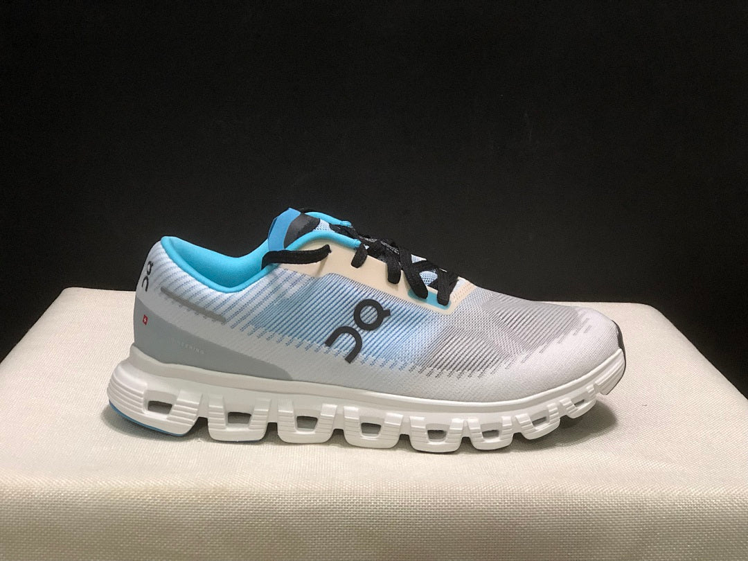On Cloud 6 Push Sneakers in Blue, in Gray and White - product image from the listing.