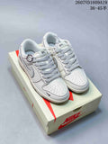 Nike Dunk Low Retro Sneakers in White Navy 2607VD1609A19 - product image from the listing.