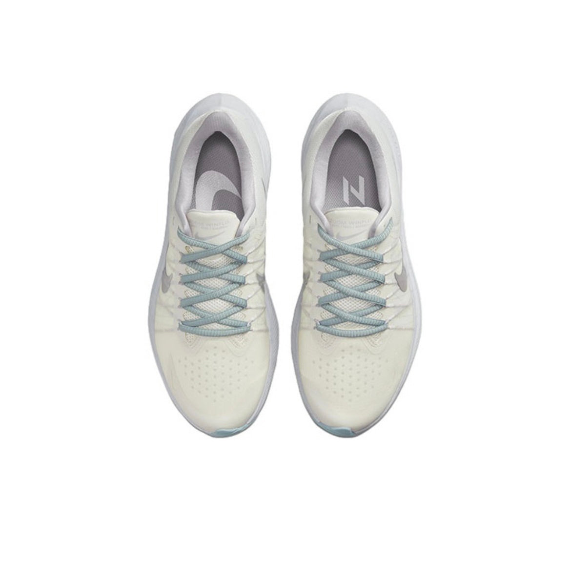 Nike Zoom Winflo 8 Running Shoes in White Silver DA3056-002 - product image from the listing.