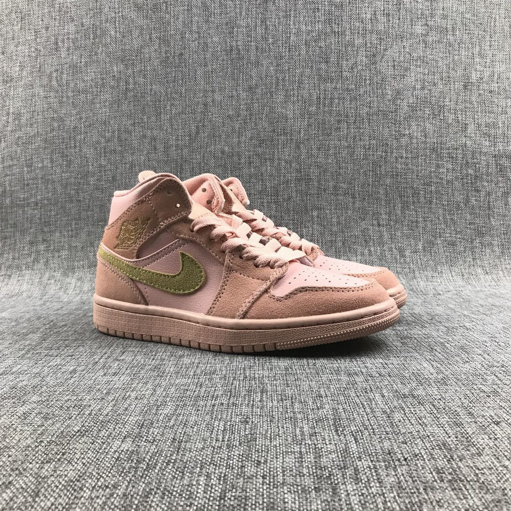 Jordan 1 Mid SE Sneakers in Pink 852542-600 - product image from the listing.