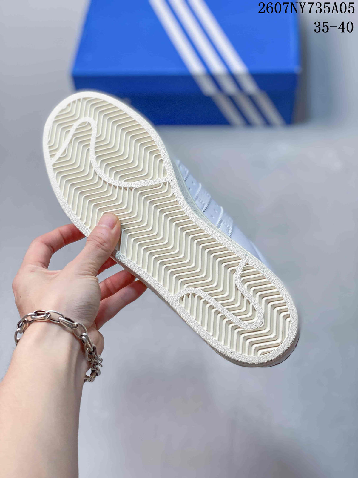 Adidas Superstar Custom White Trainers with Pastel Laces - product image from the listing.