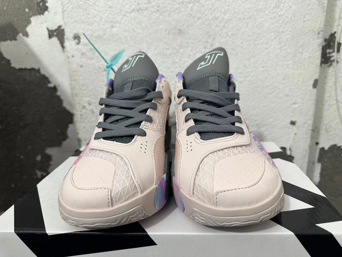 Pink and Purple Jordan Luka 2 Basketball Shoes - product image from the listing.