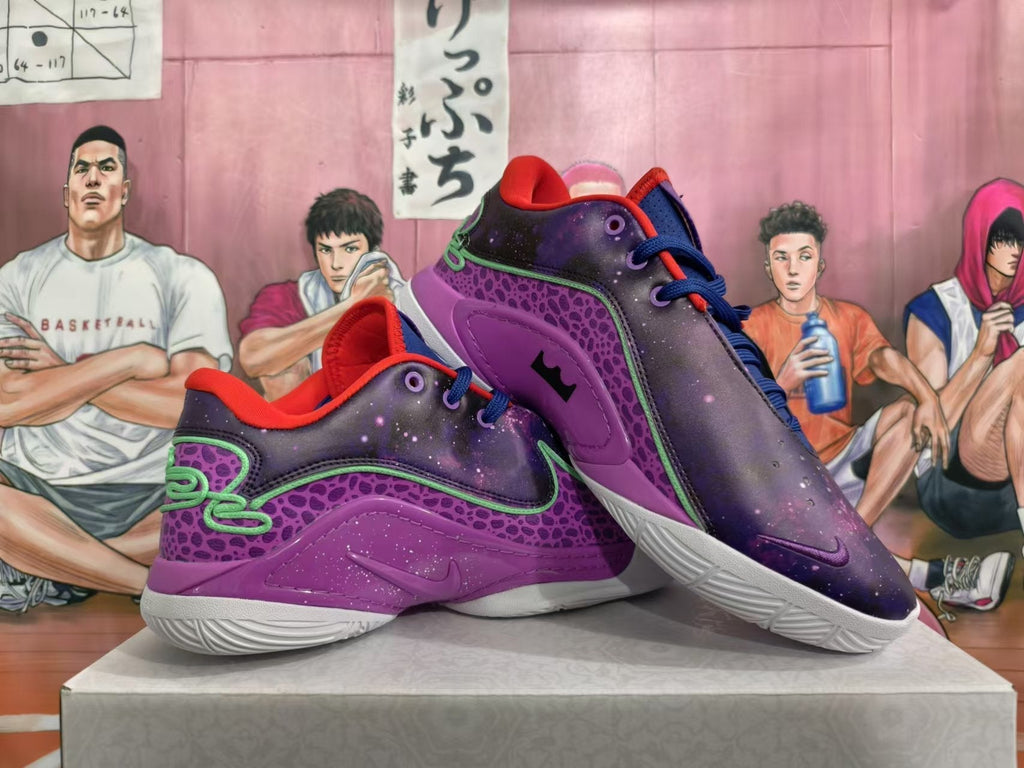 Nike LeBron NXXT Gen Basketball Footwear, Purple Galaxy - product image from the listing.