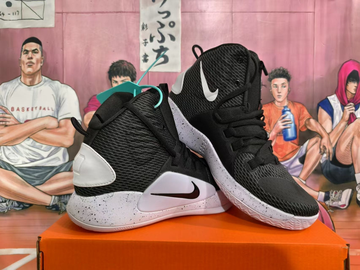 Nike Hyperdunk Basketball Shoes, in Black and White - product image from the listing.