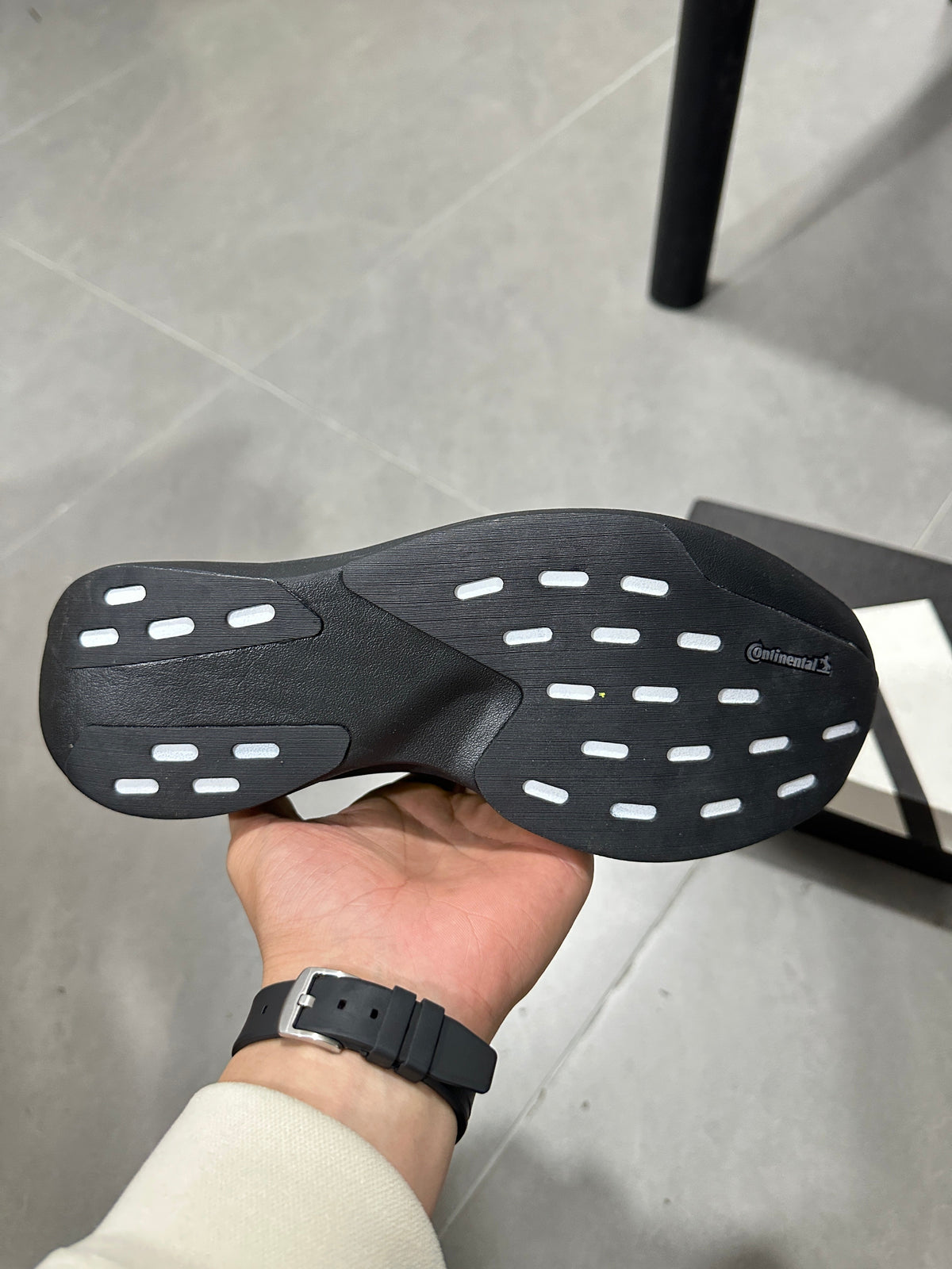 Adidas Adizero Running Shoes in Black and Volt Green JS3420 - product image from the listing.