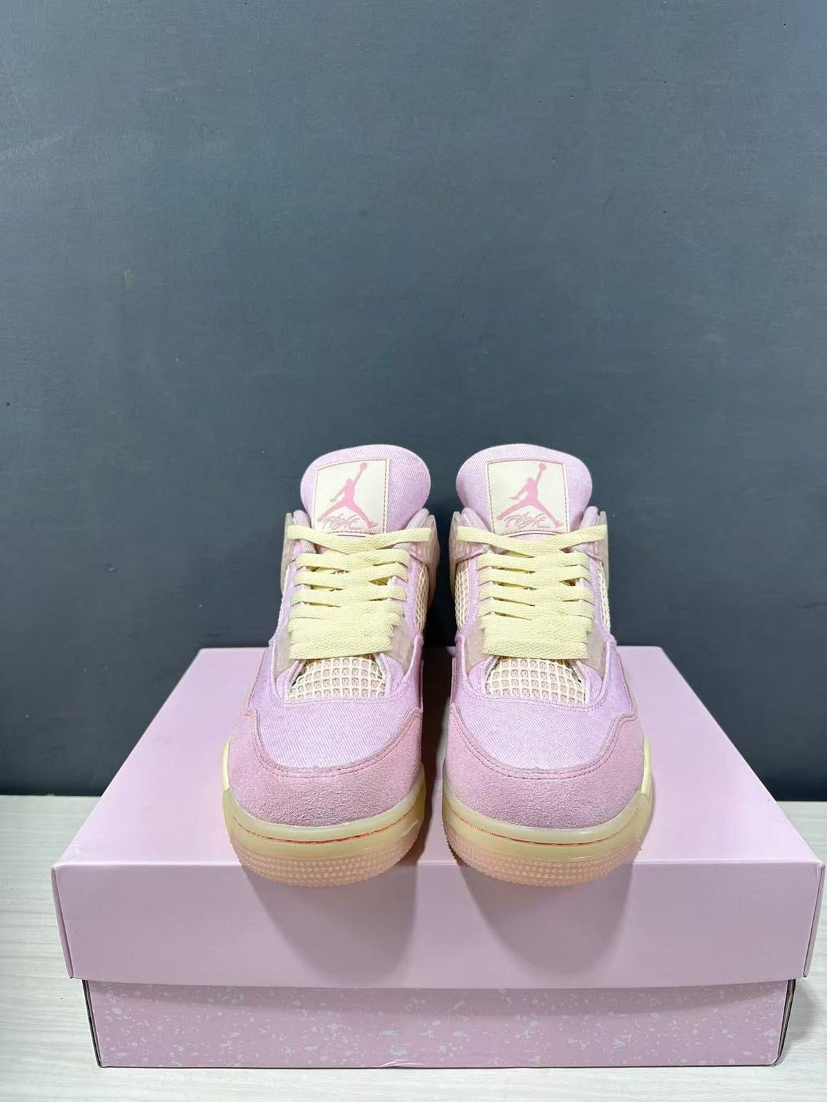 Air Jordan 4 Retro Pink Sneakers IB6716-600 - product image from the listing.