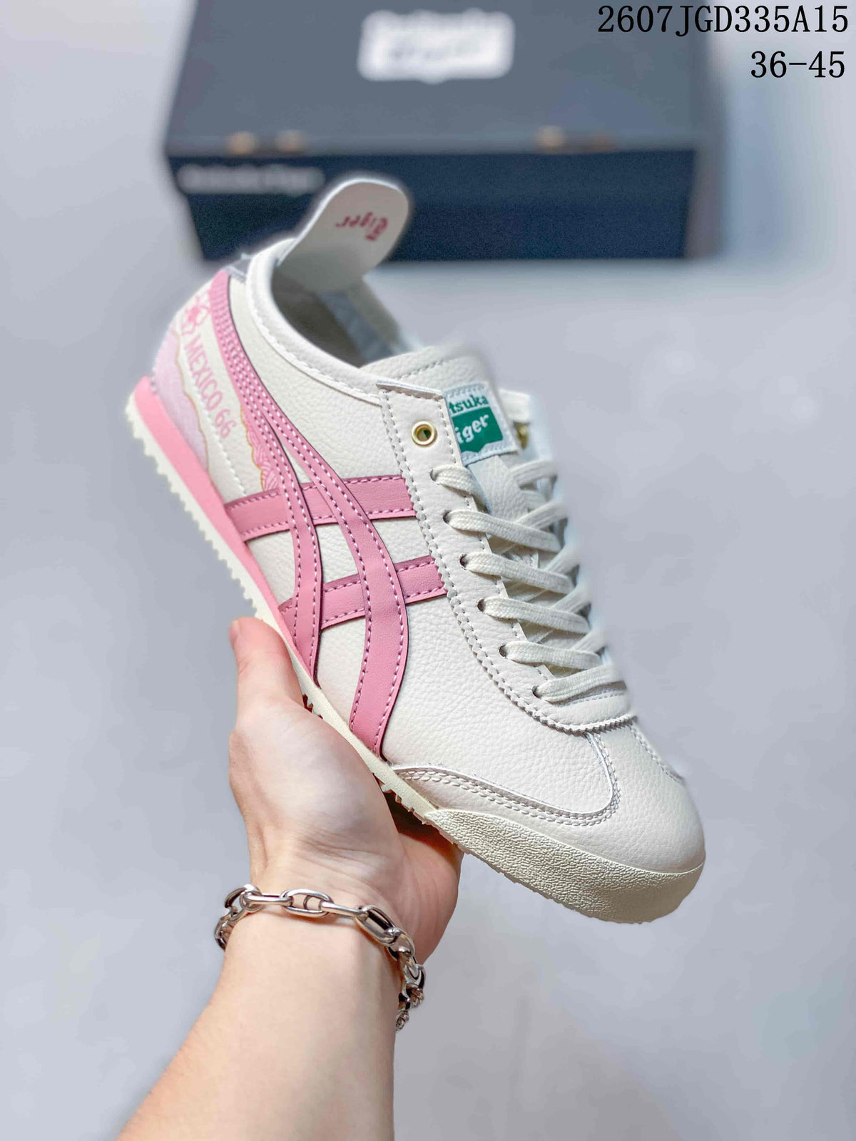Onitsuka Tiger Mexico 66 Deluxe in White Pink 2607TGD335A15 - product image from the listing.