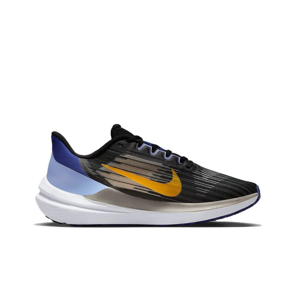 Nike Air Winflo 9 Running Shoes in Black Blue DD8686-003 - product image from the listing.