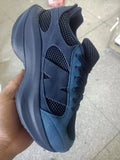 Navy Blue and Black Mesh Trainers - product image from the listing.