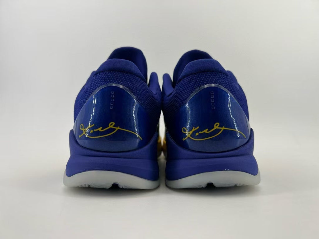 Nike Kobe 5 Protro Basketball Shoes in Blue Gold CD4991-400 - product image from the listing.
