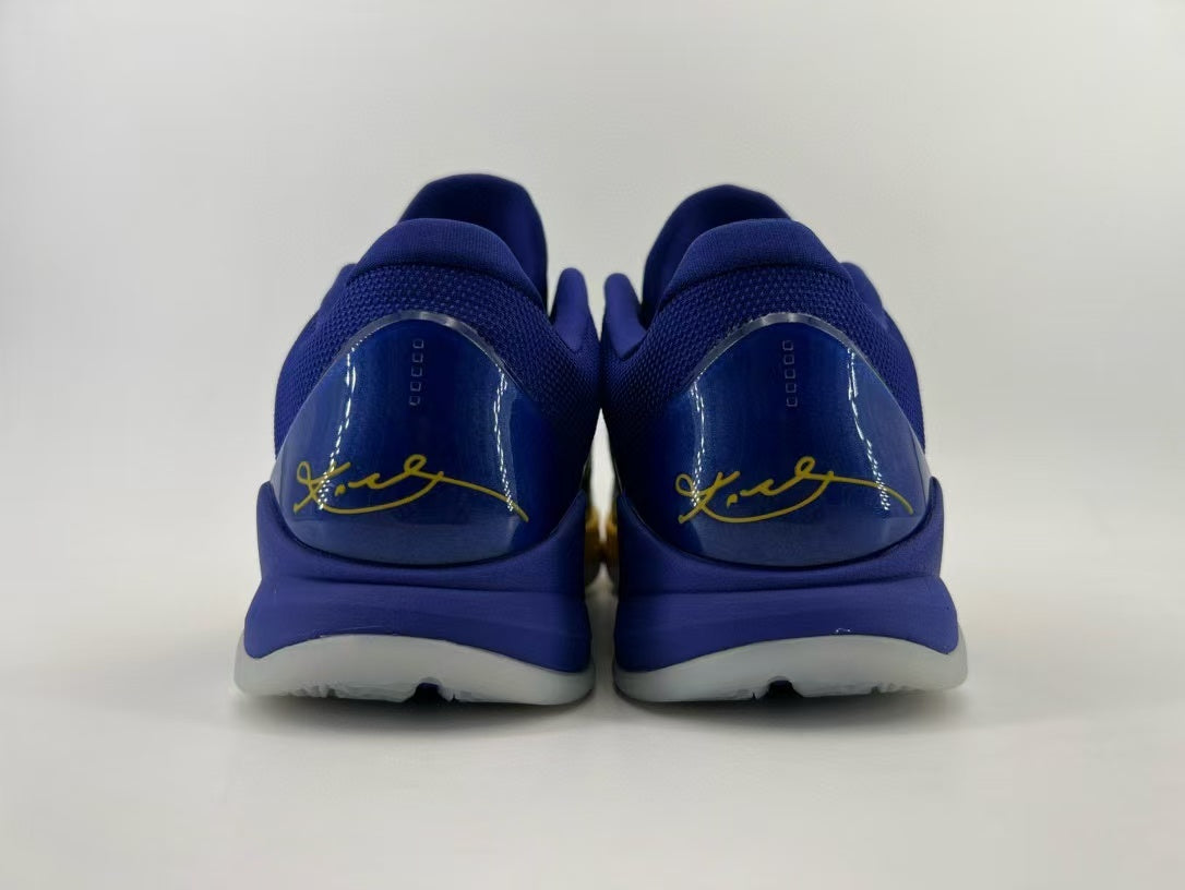 Nike Kobe 5 Protro Basketball Shoes in Blue Gold CD4991-400 - product image from the listing.