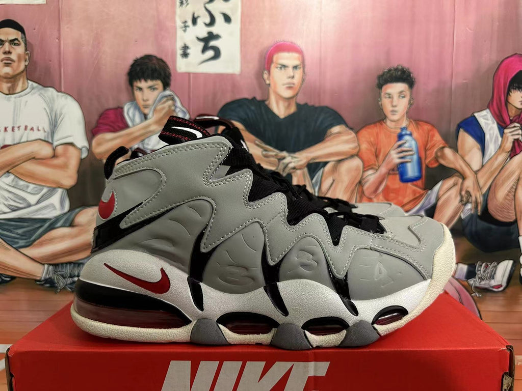 Nike Air Max CB 34 Basketball Shoes in Grey White Red - product image from the listing.