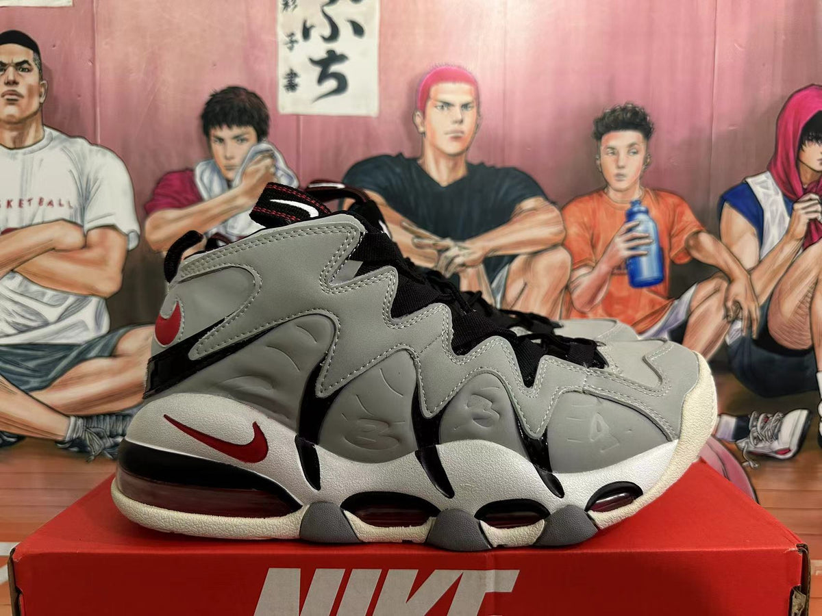 Nike Air Max CB 34 Basketball Shoes in Grey White Red - product image from the listing.