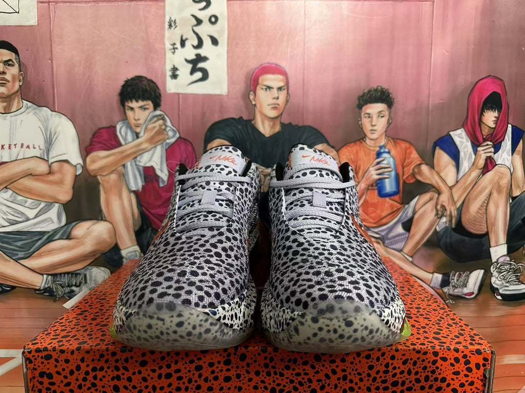 Nike Air Zoom Basketball Footwear in Black and White Spot Print - product image from the listing.