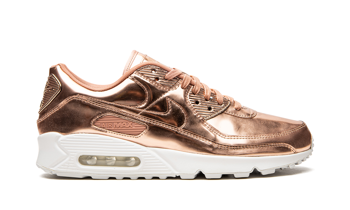 Women's AIR MAX 90 "Metallic Pack - Rose Gold" CQ6639 600 - product image from the listing.