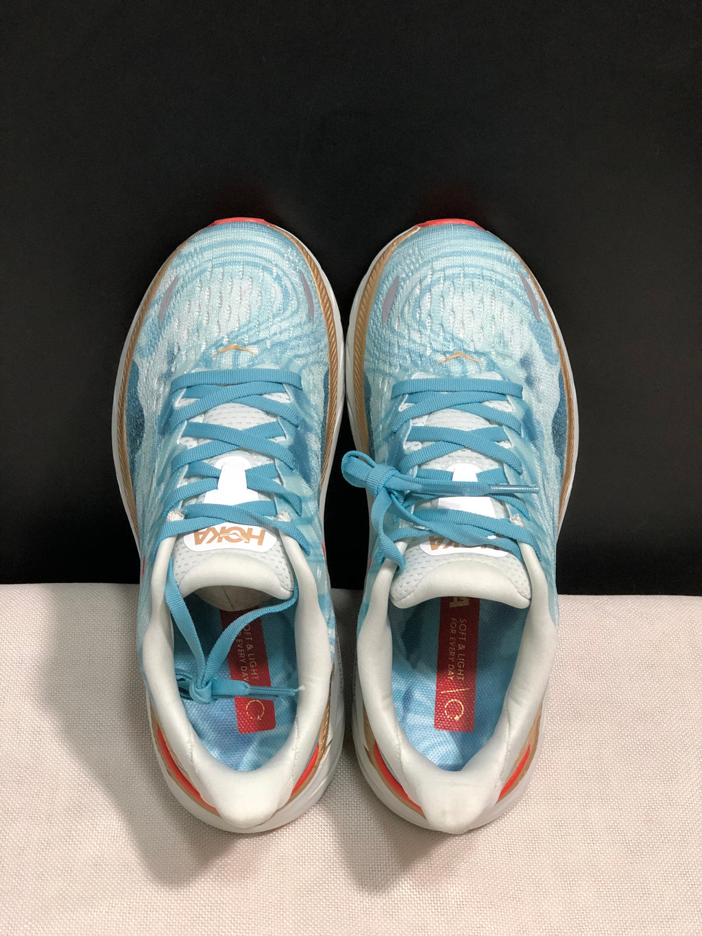 HOKA Clifton 8 Ink Wash Shoes for Running - product image from the listing.