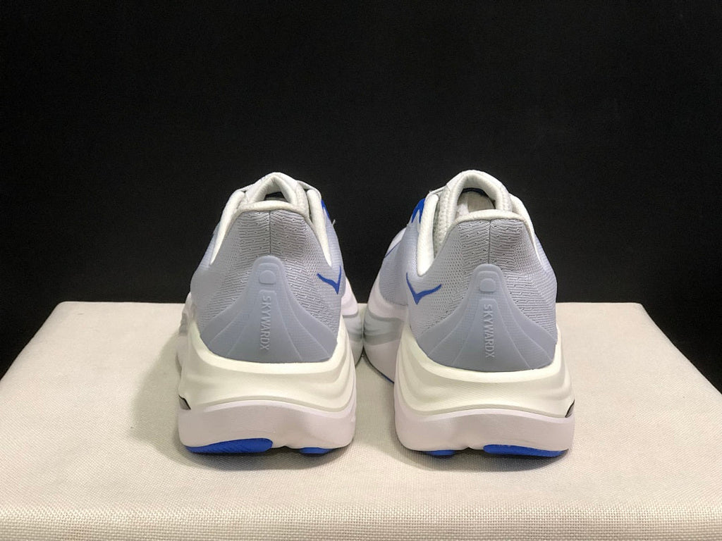 White and Blue HOKA Skyward X Running Shoes - product image from the listing.