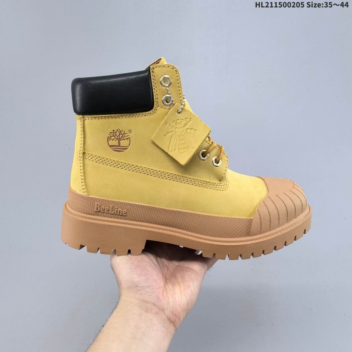 Timberland Yellow High-Cut Lace-Up Boots - product image from the listing.