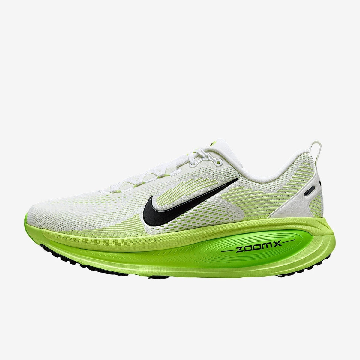 Nike Vomero 18 Running Shoes in White Green HM6803-100 - product image from the listing.