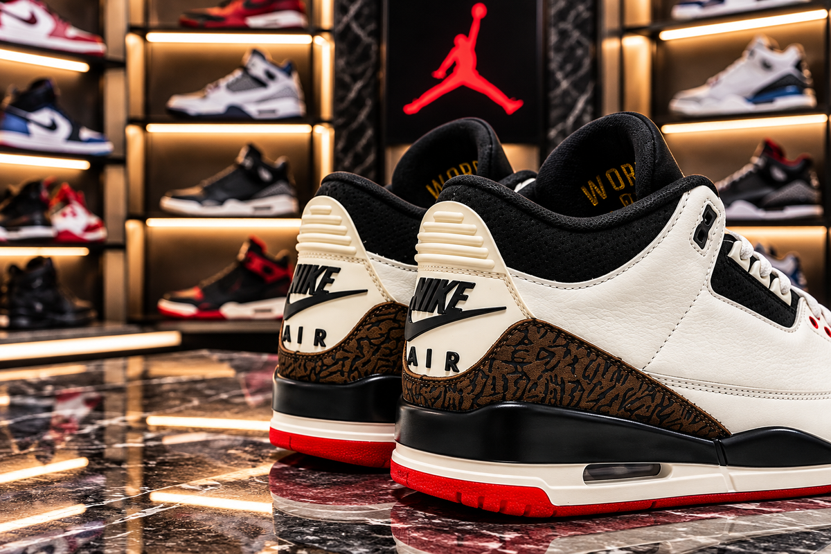 'World's Best Dad' - Air Jordan 3 Retro OG - product image from the listing.
