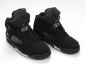 Air Jordan 5 Retro High-Top Sneakers in Black Silver AV9175-001 - product image from the listing.