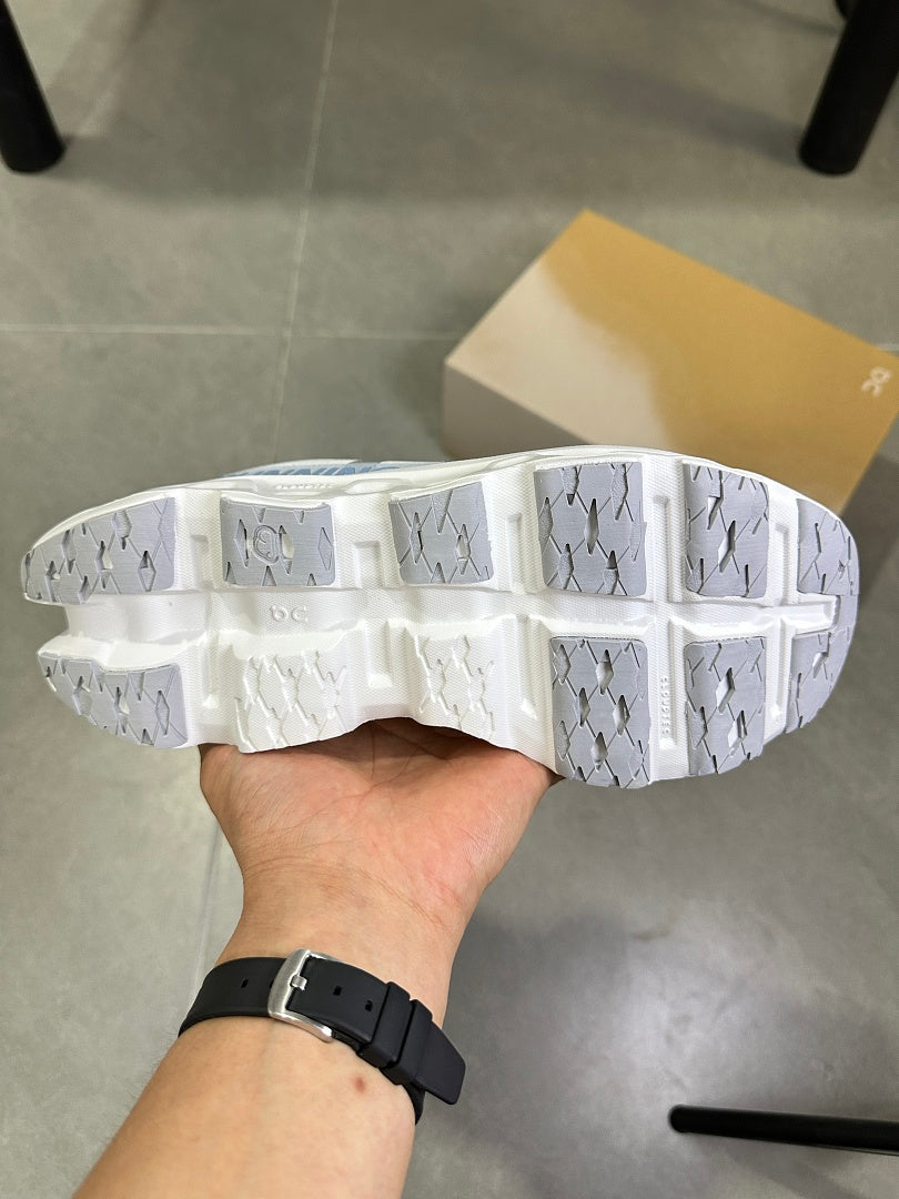 On Running Cloudsurfer Next Running Shoes in White Blue - product image from the listing.