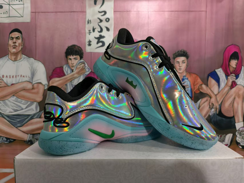 Nike LeBron 20 Basketball Footwear Silver Holographic - product image from the listing.