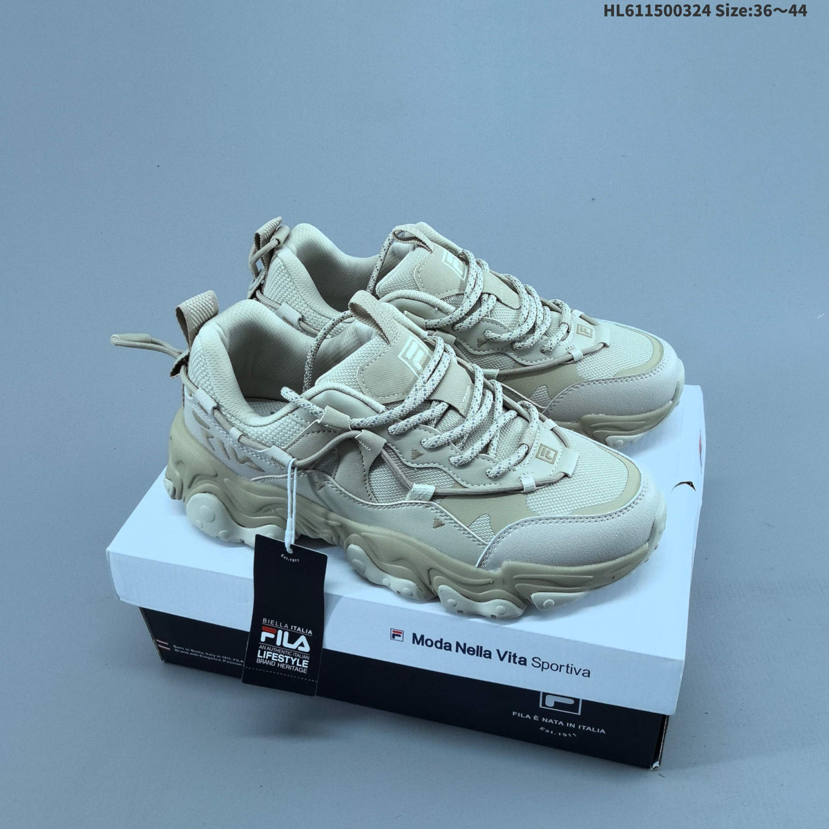 FILA FLUID 5 Cat Paw Low-Cut Sneakers F62M532194FBK - product image from the listing.