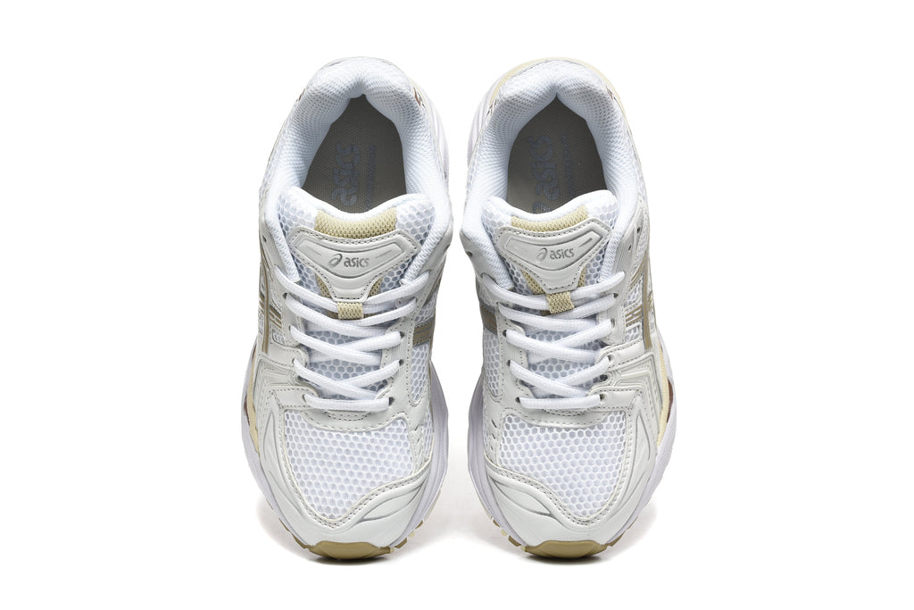 ASICS GEL-KAYANO 14 Sneakers in White Gold - product image from the listing.