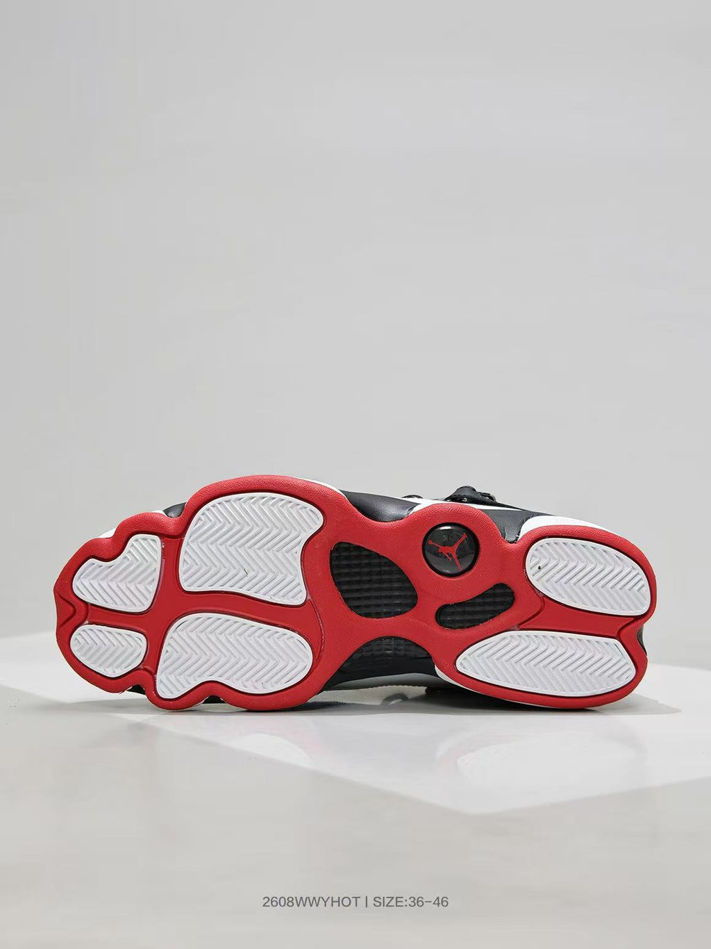 Jordan 6-12 Sneakers in Black White Red - product image from the listing.