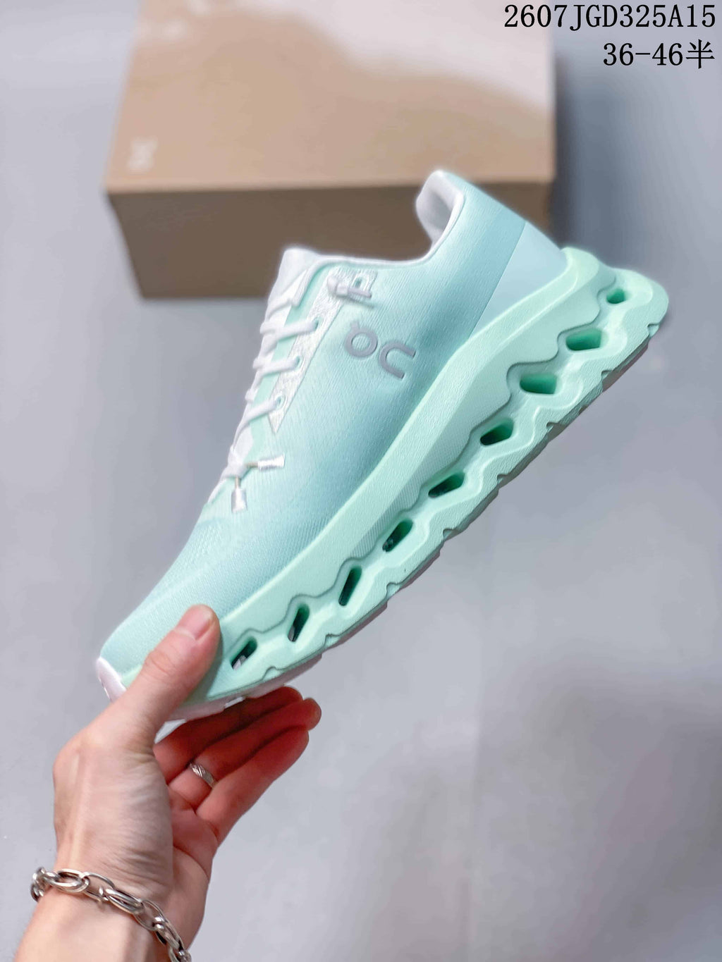 On Cloudtilt Mint Green Lightweight Sneakers for Running - product image from the listing.